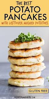 Potato Pancakes With Leftover Mashed Potatoes Is A Good Use Of Your Leftover Mashed Potatoes O Potato Pancakes Leftovers Recipes Thanksgiving Leftover Recipes