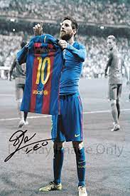 May 29, 2021 · aguero looked set to undergo his barcelona medical on monday, but the situation now looks to have taken a twist with the green light to come only when the future of talisman messi is clearer. Lionel Messi Autograph Replica Poster Barcelona Jersey Pose Buy Online In Turkey At Turkey Desertcart Com Productid 59577232