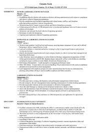 Must have the ability to guide customers through the retention and/or liquidation process and navigate. Labor Relations Manager Resume Samples Velvet Jobs