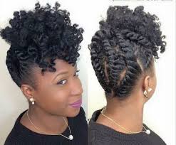 Flat twist Updo