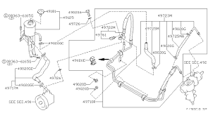 Includes changing the distributor, spark plugs, and ignition wires. Power Steering Piping 1997 Nissan Hardbody Pickup D21u