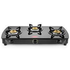 The pigeon smart 3 burner gas stove features exclusive pan supports which are particularly premeditated to help you comfortably place vessels on it. Pigeon Brass Black 3 Burner Glass Top Price In India Buy Pigeon Brass Black 3 Burner Glass Top Online On Snapdeal