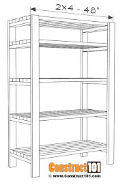 Attach 2 to top shelf and 2 to bottom shelf with screws. Diy 2x4 Storage Shelves Free Plans Construct101