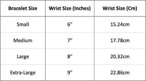 Bracelet Sizing Chart Wrist Sizing Tree Of Life Jewelry