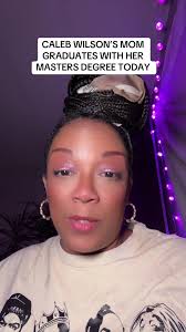 Caleb Wilson Celebrates Mother's Graduation