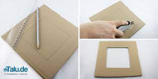 Die bilderrahmen mit verschiedenen ornamenten versehen. Bilderrahmen Aus Pappe Papier Selber Bauen Bastelanleitung Talu De