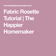 The happy homemaker is a villain in my favorite webcomic, gynostar (www.gynostar.com/) by. Fabric Rosette Tutorial Fabric Rosette Fabric Tutorial