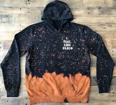 I Feel Like Pablo Bleached Tie Dye Hoodie By Vintagetourboutique Tie Dye Diy Bleach Dye Shirts Diy Jacket