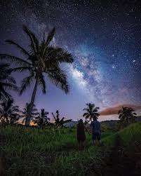 Oahu Oahu Hawaii Palm Palmsprings Palmbeach Tree Love Loveit Milkyway Nature Stars Sky Photography Sky Photography Night Skies