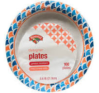 Hannaford Designer Paper Plates 8.62 Inch