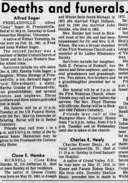 Great Grandma Hamke Obituary