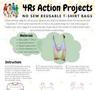 4Rs Action Project: No Sew Reusable T-Shirt Bag | StopWaste