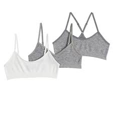 Girls 7 16 Maidenform 3 Pack Beginner Crop Bras Girls