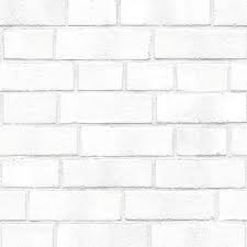 Free samples · free us shipping · made to measure Brick White Textured Self Adhesive Wallpaper Design By Tempaper Burke Decor