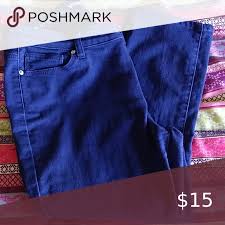 Dressbarn Capris Westport In 2020 Dressbarn Pants For Women Blue Denim