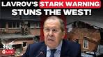 Sergey Lavrov Live: Putin's Ally Issues Dire Warning to the ... - YouTube