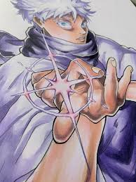 Yo AnimeArt 👀 Finally tried drawing the legendary Gojo Satoru, lmk what  you think! 🤞🏻🎆