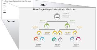 Three Staged Organizational Chart Powerpoint Design Slideteam Organizational Chart Powerpoint Design Powerpoint
