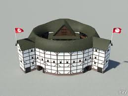 Shakespeare Globe Theatre 3d Model Globe Theater Theatre Globe