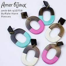 amer bijoux ポリマークレイのイヤリング アクセサリー ピアス ハンドメイド
