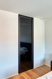 Black Glass Interior Door Between Master Bedroom And Bathroom Made To Measure By Anywaydoors Deuren Interieur Glazen Deur Binnendeuren