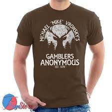 Mike Vronskys Gamblers Anonymous Deer Hunter Unisex Heavy Cotton Tee Men T Shirts Women T S Mens Tshirts Cool T Shirts T Shirts For Women