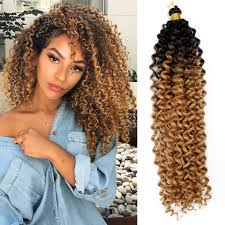 It is convenient to wear and relatively easy to install. Yxcheris Synthetic Crochet Hair Braiding Hair Extensions Water Wave Braids Blonde 613 Bundles Freetress Afro Kinky Twist Bulk Aliexpress