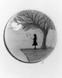 Pencil Sketch Pencil Art Drawings Moon Art Art Drawings Simple