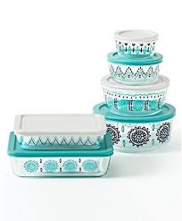 Pyrex 12 Pc Decorated Glass Storage Set Created For Macy S Reviews Bakeware Kitchen Macy S Glass Storage Pyrex Storage Sets