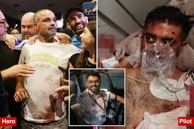 Flydubai pilot was stabbed in head, had arm 'split in two' before flight saved by 'superheroes,' Netanyahu says