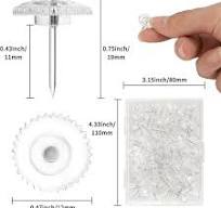 200 Pcs Clear Push Pins, Plastic Thumb Tacks for Wall, Wall Tacks for  Hanging, Standard Clear Plastic Head and Steel Point Push Pins for Cork  Board ...