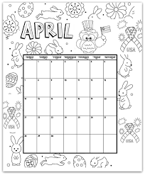 2019 Coloring Pages Printable Monthly Calendars For Kids Calendarbuzz Coloring Calendar Kids Calendar Calendar Pages