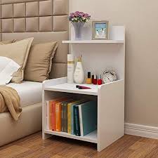 Bookshelf Chunlan Multifunctional Wooden Bookcase Bedside Table 4 Colors 40 35 76cm Color B Bookshelf Bedside Table Wooden Bookcase Bookshelves