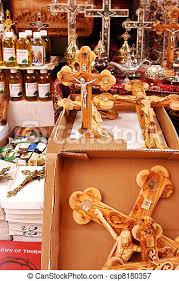 Serving as a universally recognized symbol of christianity since ancient times, there are now multitudes of styles and materials to choose from when deciding how best to personalize this beloved emblem to your unique taste. Jesus Christ Crosses Shop Christian Crosses For Sale At A Shop In The Old City Of Jerusalem Israel Canstock