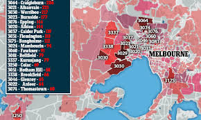 The average is the monthly average of deaths in the darker orange and red areas on the map below show the areas currently seeing the highest. Coronavirus Crisis Melbourne S Covid 19 Hot Spots Mapped By Postcode Amid Plans For New Lockdown Daily Mail Online