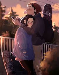 Oh Hey Commission For Butman911 Love Ya 3 Cartoon Art Styles Cute Couple Drawings Girls Cartoon Art