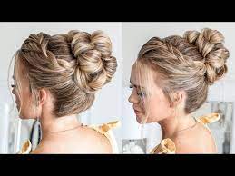 Lace Braid High Bun Missy Sue Youtube High Bun Hairstyles Braided Hairstyles For Wedding High Bun Wedding Hairstyles