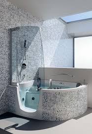 Pretty Whirlpool Walk In Tub And Shower Also Comes In Wood Grain Too I Like The Modern C Bathroom Tub Shower Combo Bathroom Tub Shower Bathtub Shower Combo