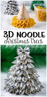 Easy to make christmas card best for christmas gift homemademake easy yet stunning christmas gree. 3d Pasta Christmas Trees Crafty Morning