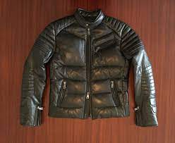 New Ralph Lauren Rl Black Quilted Cafa Racer Leather Jacket Feather Down Menas M Ralph Lauren Purple Label Men Mens Outfits Jackets