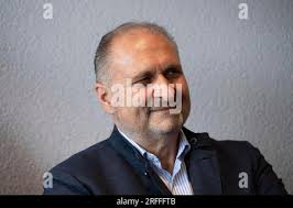 Troisdorf, Deutschland. 02nd Aug, 2023. Sandra KRINGS, master chimney sweep  and building energy consultant, portrait, portrait, cropped single image,  single motif, energy road trip by Mona NEUBAUR, Alliance 90/the Greens,  Minister for