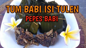Bakso babi bali di ungasan has 1,293 photos and videos on their instagram profile. Tum Babi Pepes Babi Isi Tulen Ala Ketewel Youtube