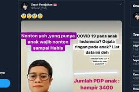 Lho Pemerintah Pertanyakan Data Idai Yang Sebut 584 Anak Ri Positif Covid 19 Lenteratoday Com