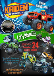 Each episode presents the characters with conundrums that. 12 Blaze And The Monster Machines Birthday Invitations Ideas Birthday Invitations 2nd Birthday Invitations Birthday