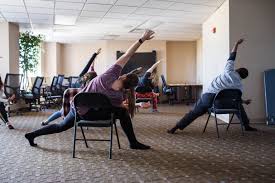 The beginners vinyasa flow yoga is a good start for children and adults, and includes time for photos. Relax And Sit Down How Chair Yoga Can Help You De Stress News At Iu Indiana University