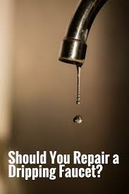 should you repair a dripping faucet?