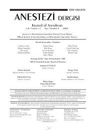 ANESTEZ‹ DERG‹S‹