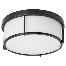 Kattarp Ceiling Lamp Glass Black Ikea