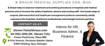 Braun medical inds sdn bhd co in malaysia. Internspoon B Braun Medical Supplies Sdn Bhd Is Hiring Facebook