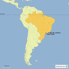 Nennen sie die 100 größten agglomerationen der welt. Brasilien Von Yannik2690 Landkarte Fur Deutschland